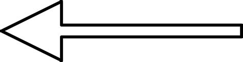 Arrow pointing to the left .